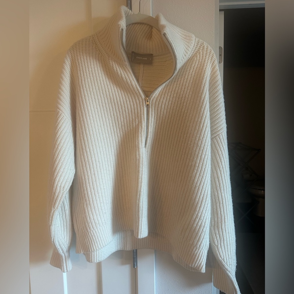 Everlane The Half-Zip Sweater in Luxe Merino